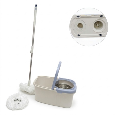 TRAPEADOR GIRATORIO CON CUBETA ESCURRIDORA