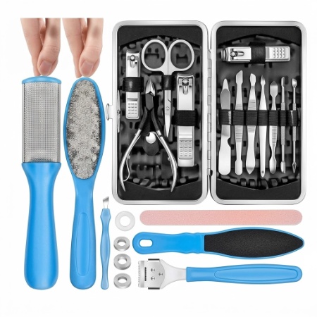 SET DE MANICURA Y PEDICURA MULTIFUNCIONAL